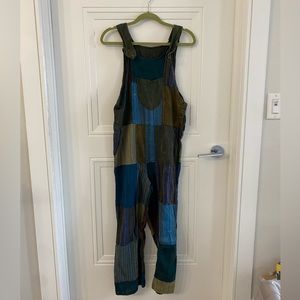 Boho Patchwork Overalls